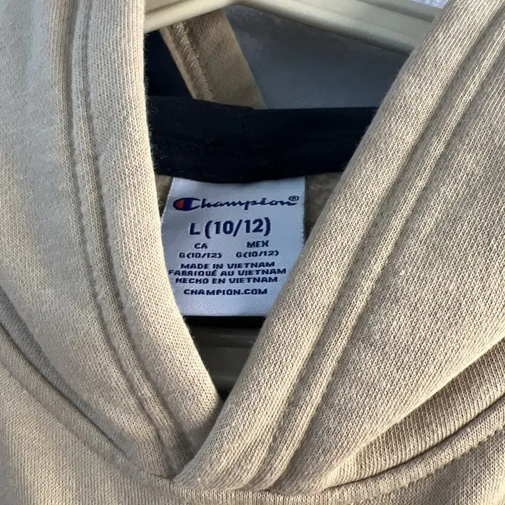 Champion Kids Hoodie Beige Size‎ 10/12 Authentic Athleticwear